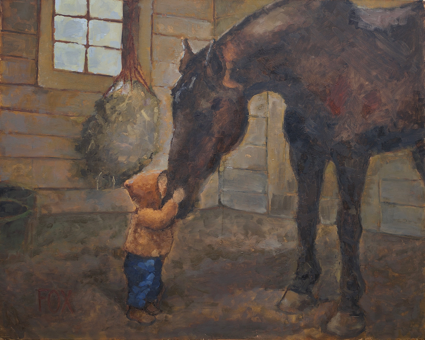 The Warmest Place in the Barn Print