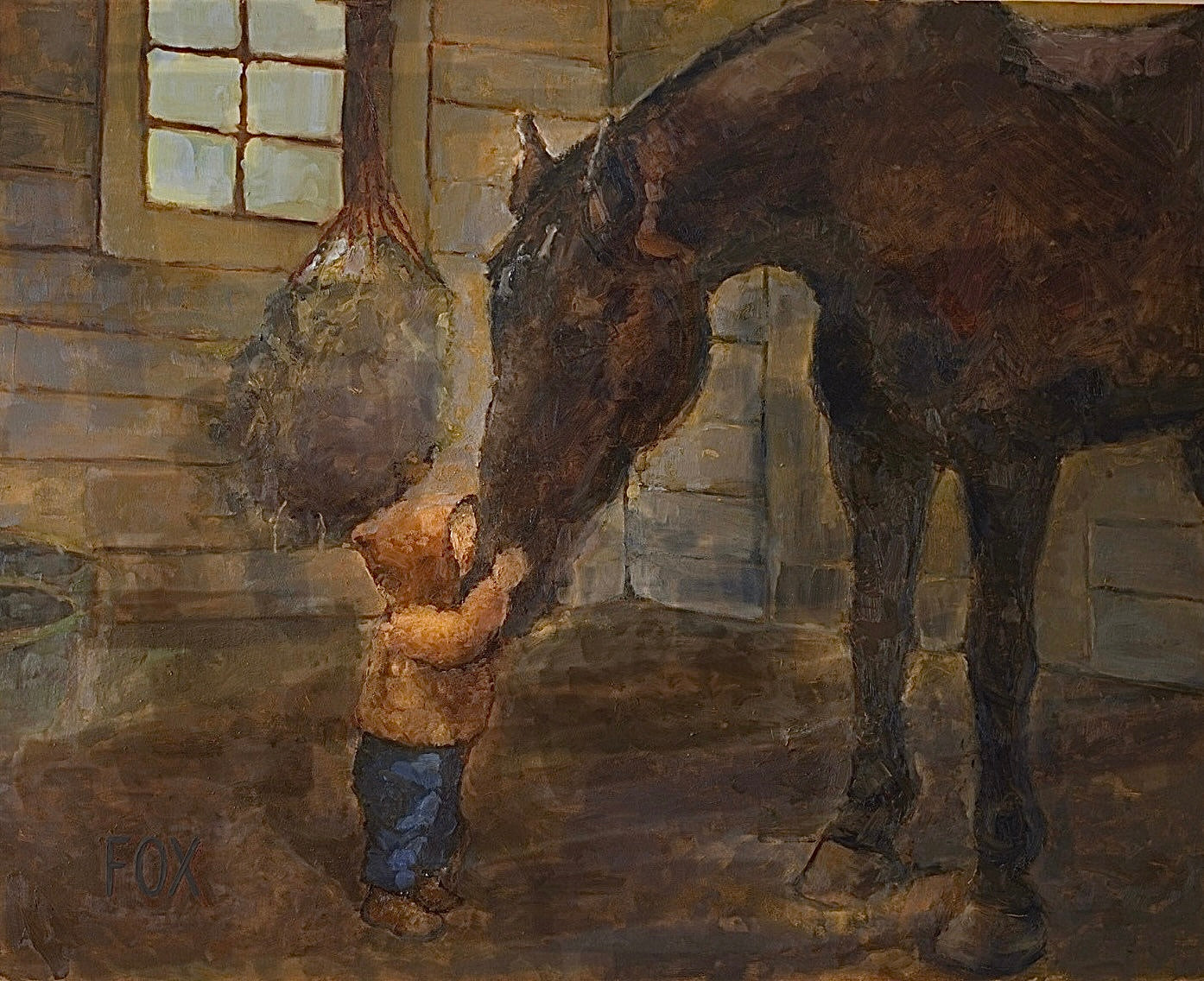 The Warmest Place in the Barn Print